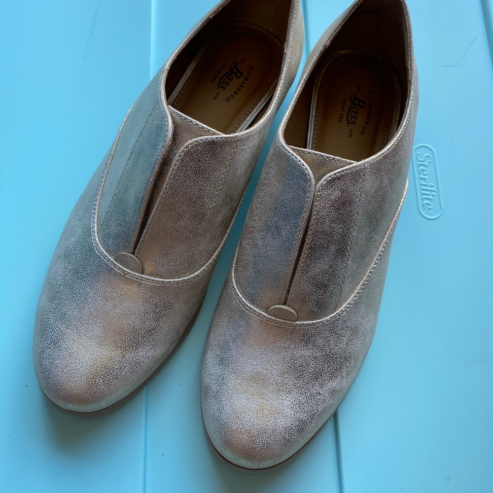 G.H. Bass & Co. Metallic Loafers